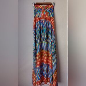 Colorful Striped Women's Maxi Dress Size M